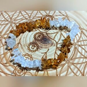 Moonstone and Citrine Bracelet